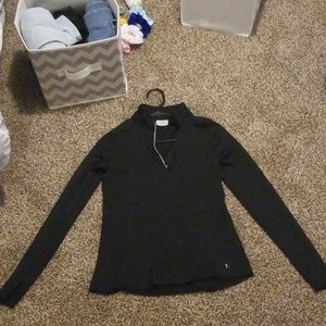black sporty pull over
